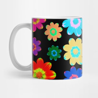 colorful flower, bloom, blooming, blossoms, petal Mug